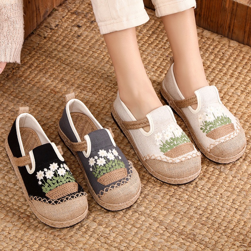 Sneaker Vegan - Veowalk – mocassins en toile de