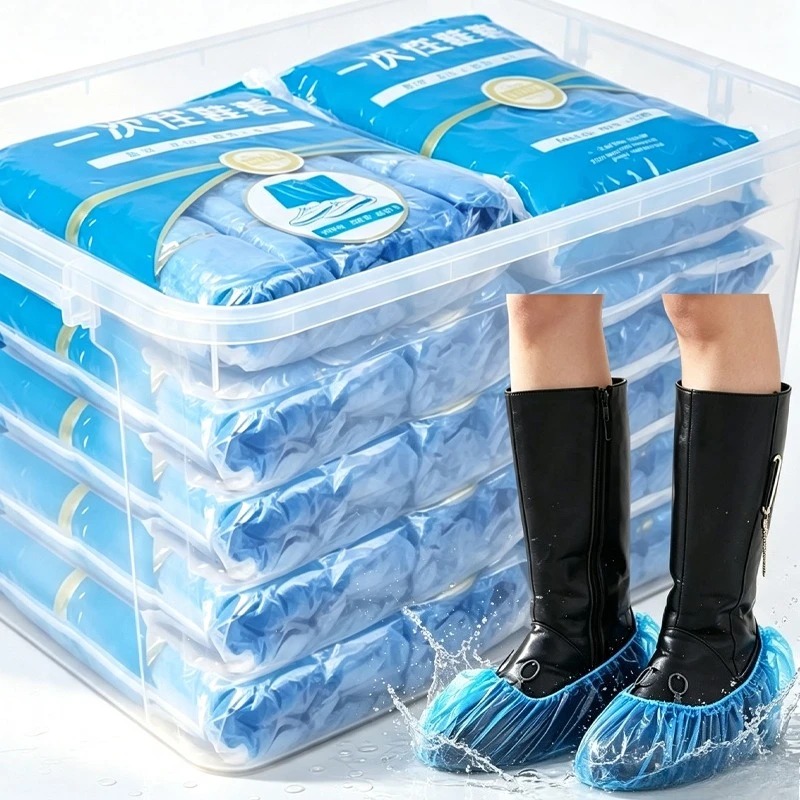 Shoe Bag Dust - Couvre-chaussures jetables en plastique, anti-poussière pour